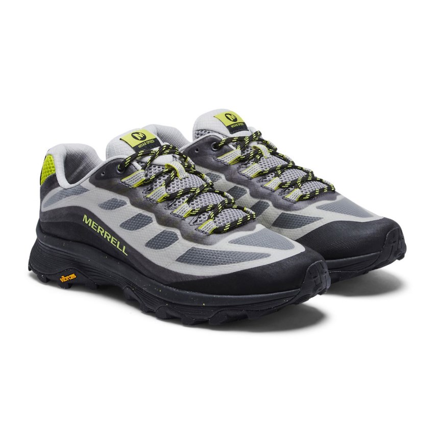 Chaussures Randonnée Merrell Moab Speed Grise/Noir Homme | X.F.AEQV